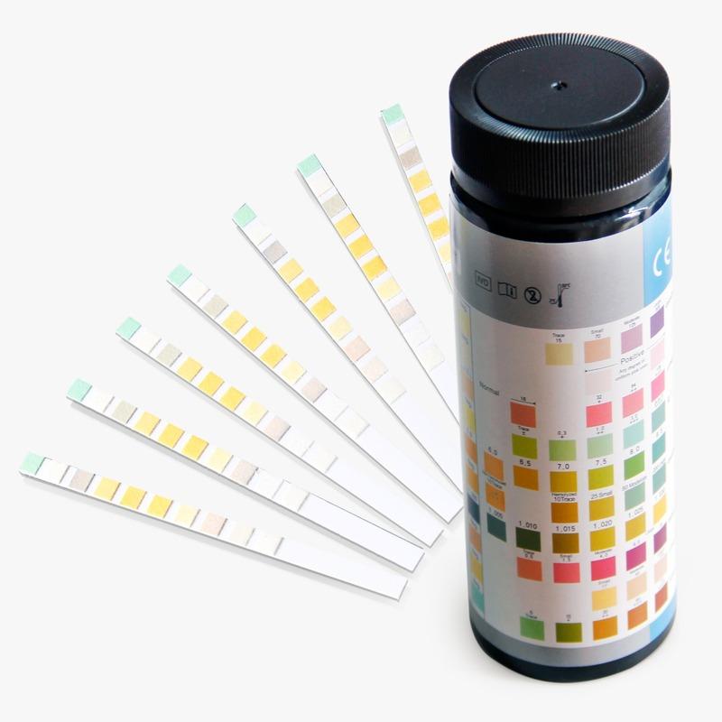 Тест-смужка для аналізу сечі 10 показників (LEU, NIT, URO, PRO pH, BLO, SG, KET, BIL, GLU), 100 шт/уп.